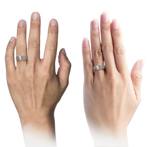 Brushed Silver Tungsten Wedding Band | Men & Women Wedding Ring | Promise Ring | Free Personalized Engraving