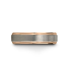 Rose Gold Wedding Band, Brushed Silver Wedding Ring, Tungsten Carbide 10mm 8mm 6mm 4mm 18K, Men, Women, Promise Ring, Engagement Ring