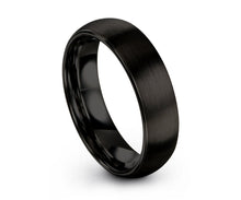 Tungsten Ring, Men's Tungsten Wedding Band, Black Tungsten Ring, Men's Black Wedding Band, Tungsten Band, Personalized Ring
