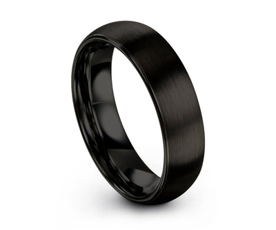 Tungsten Ring, Men's Tungsten Wedding Band, Black Tungsten Ring, Men's Black Wedding Band, Tungsten Band, Personalized Ring