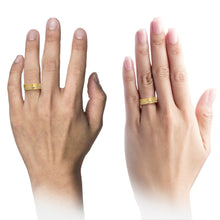 Mens Wedding Band, Tungsten Ring Yellow Gold 18K, Wedding Ring 8mm, Promise Ring, Rings for Men, Engagement Ring, Gold Ring, Mens Ring